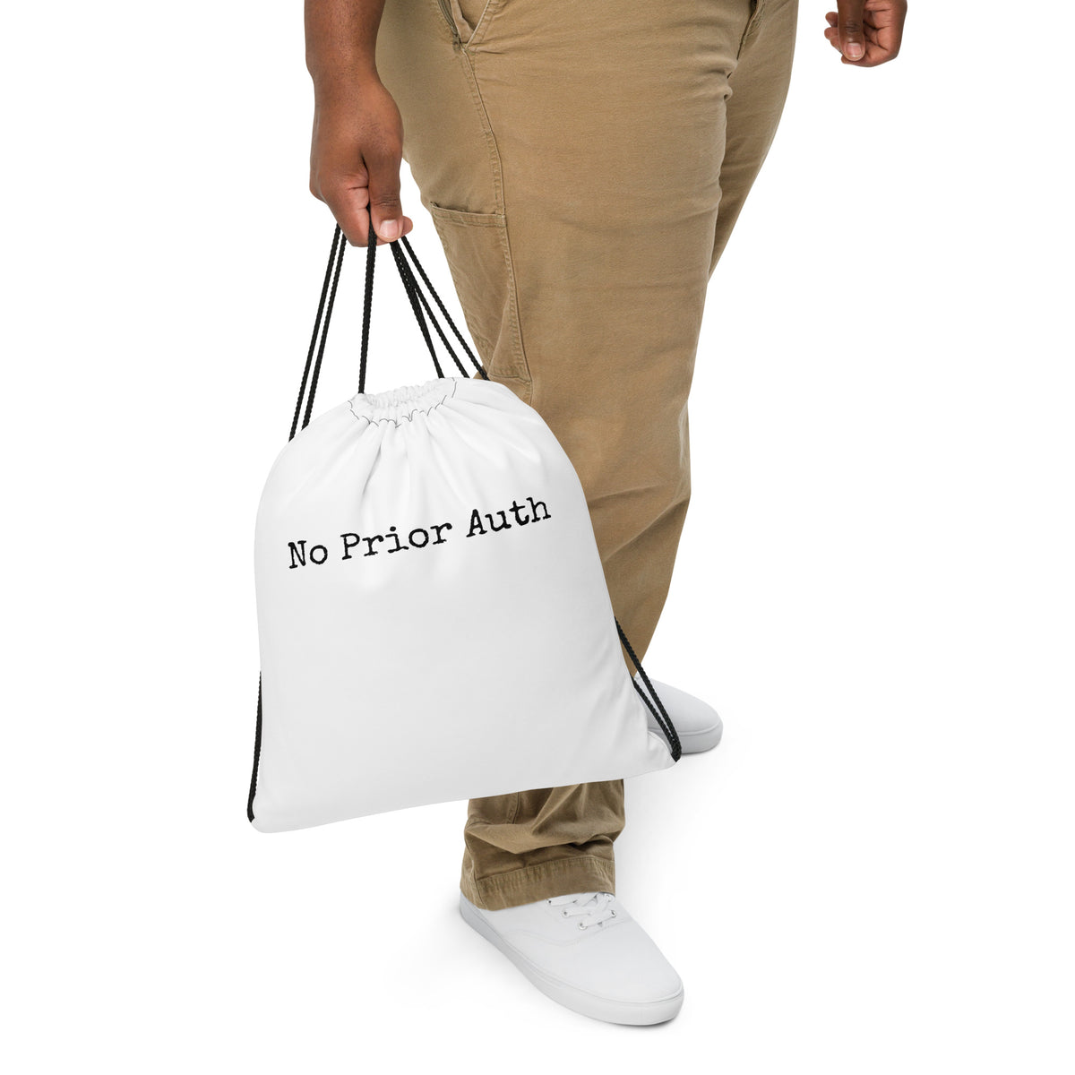 NO PRIOR AUTH Drawstring Bag, gym and call room drawstring bag for healthcare workers, physician owned