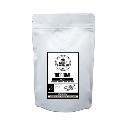 THE RITUAL, ceremonial grade matcha green tea powder, tea pouch, physician owned