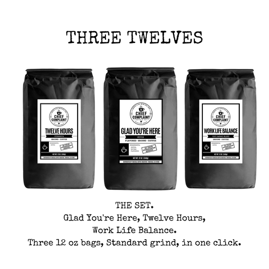 THREE TWELVES gift set, gift for nurses who work twelve hour shifts, physician owned
