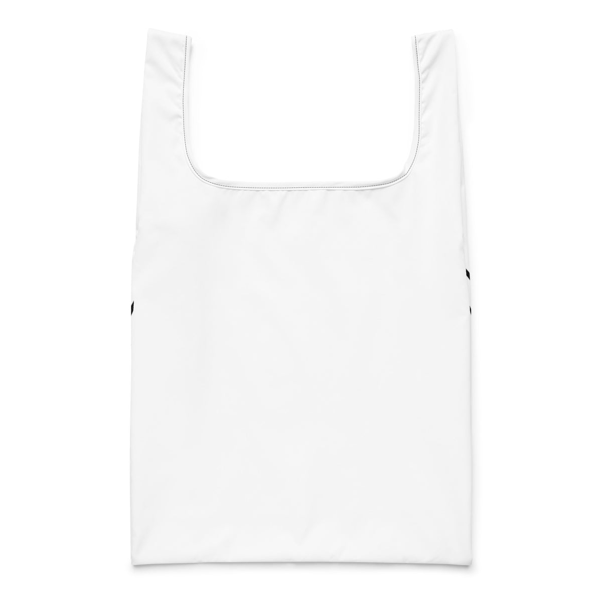 The Everything Bag, black all over print shopping tote, back view, physician owned