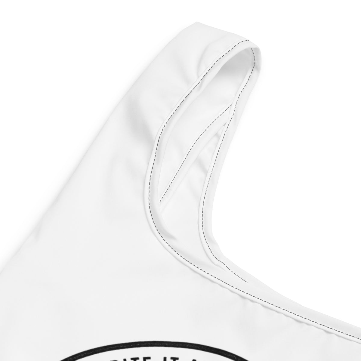 The Everything Bag, black tote bag for nurses and physicians, fabric detail, physician owned