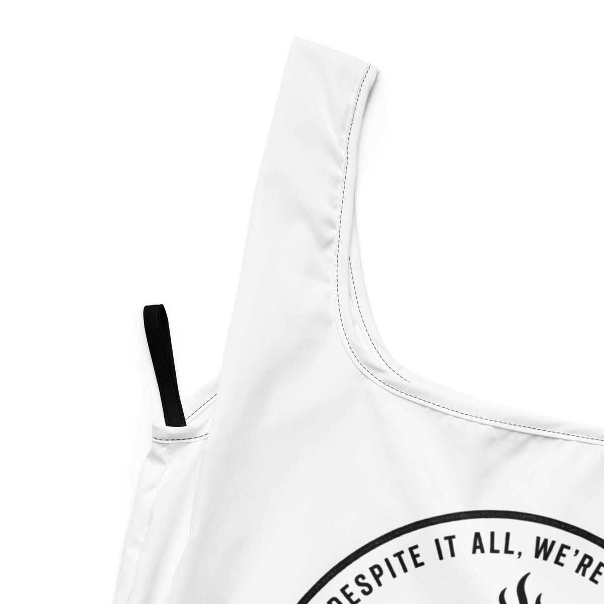 The Everything Bag, black tote bag for nurses and physicians, handle and stitching detail, physician owned